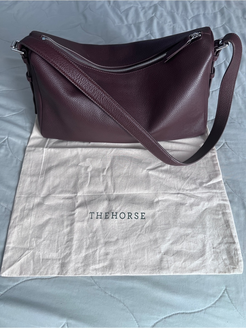 The Horse “Lottie” Women's Leather Shoulder Bag in Coffee